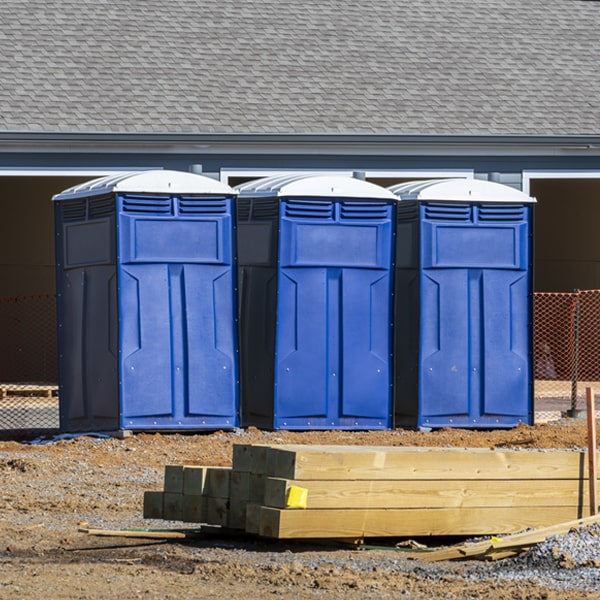 what is the expected delivery and pickup timeframe for the porta potties in East Homer New York